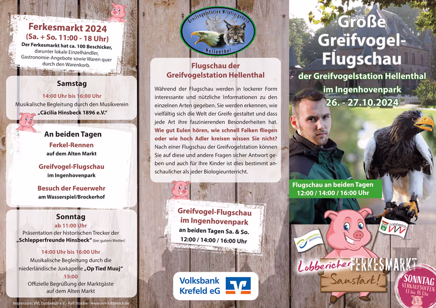 Plakat Greifvogel Flugschau 2024